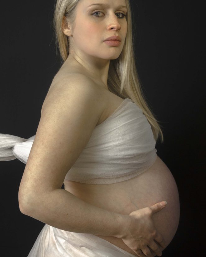 Pregnant woman portrait Baby Bump