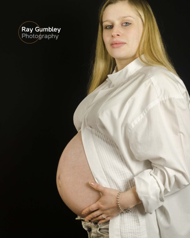 Pregnant woman portrait Baby Bump