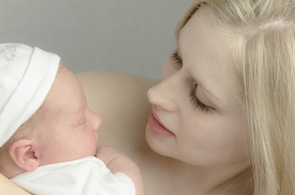 Portrait New Born Baby and Mother